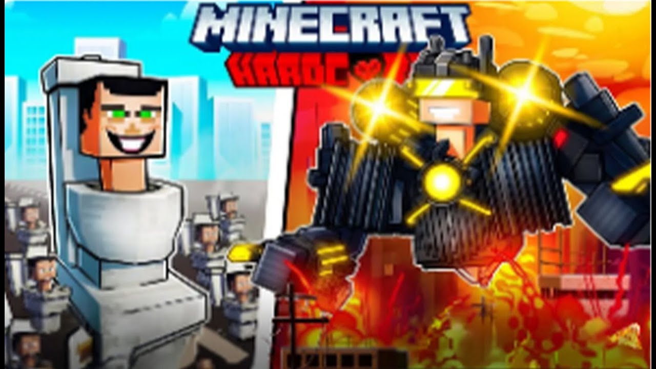 Hóa thân thành Skibidi Toilet tiêu diệt đội quân Cameraman trong Minecraft