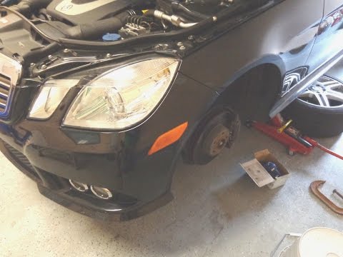 DIY w212 Mercedes  e350 How to replace install brake pads