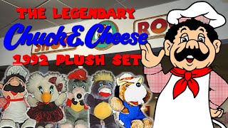 The Legendary Chuck E. Cheese 1992 Plush Set