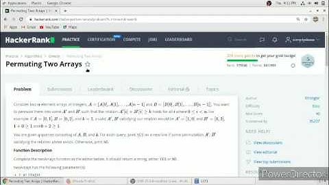 Permuting Two Arrays Hacker Rank Solution in C Programming