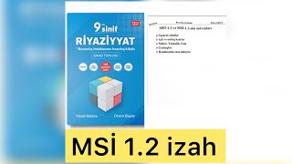 Vüsət Əzizov 9-cu sinif sınaq test toplusu MSİ 1.2 izahı 2023