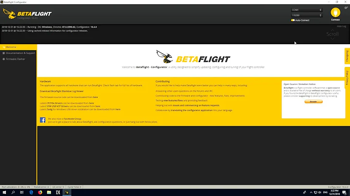 Why the Drone's Flight Controller won't connect to Betaflight Configurator? (OmnibusF4, USB, Win10)