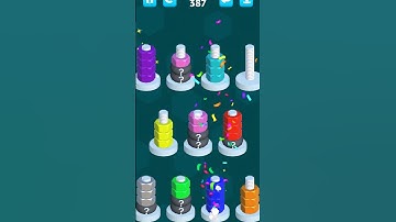 #nutsort hard blind level 387 challenge complete #games #howtocompletelevel20