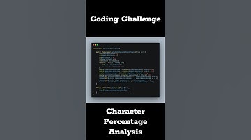 🧩💻 Coding Challenge: Character Percentage Analysis 🔍🧩