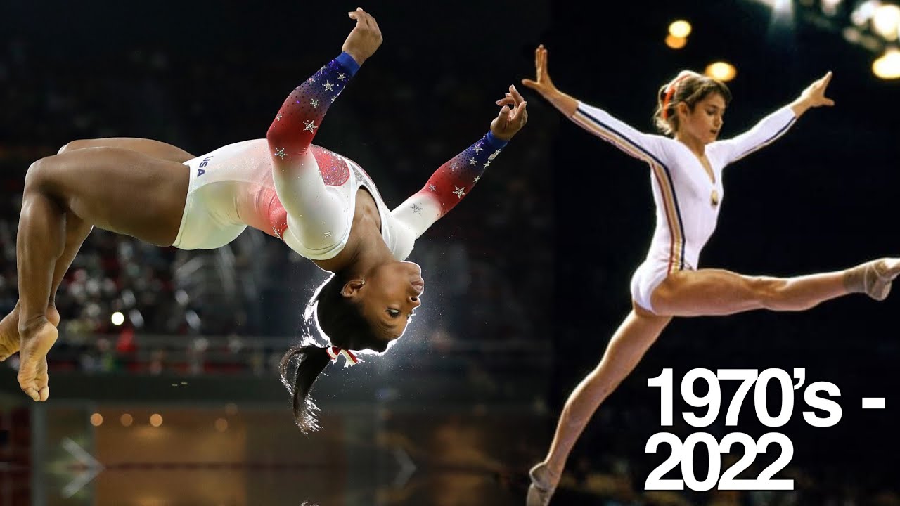 Nadia Comaneci VS Simone Biles Gymnastics Evolution YouTube
