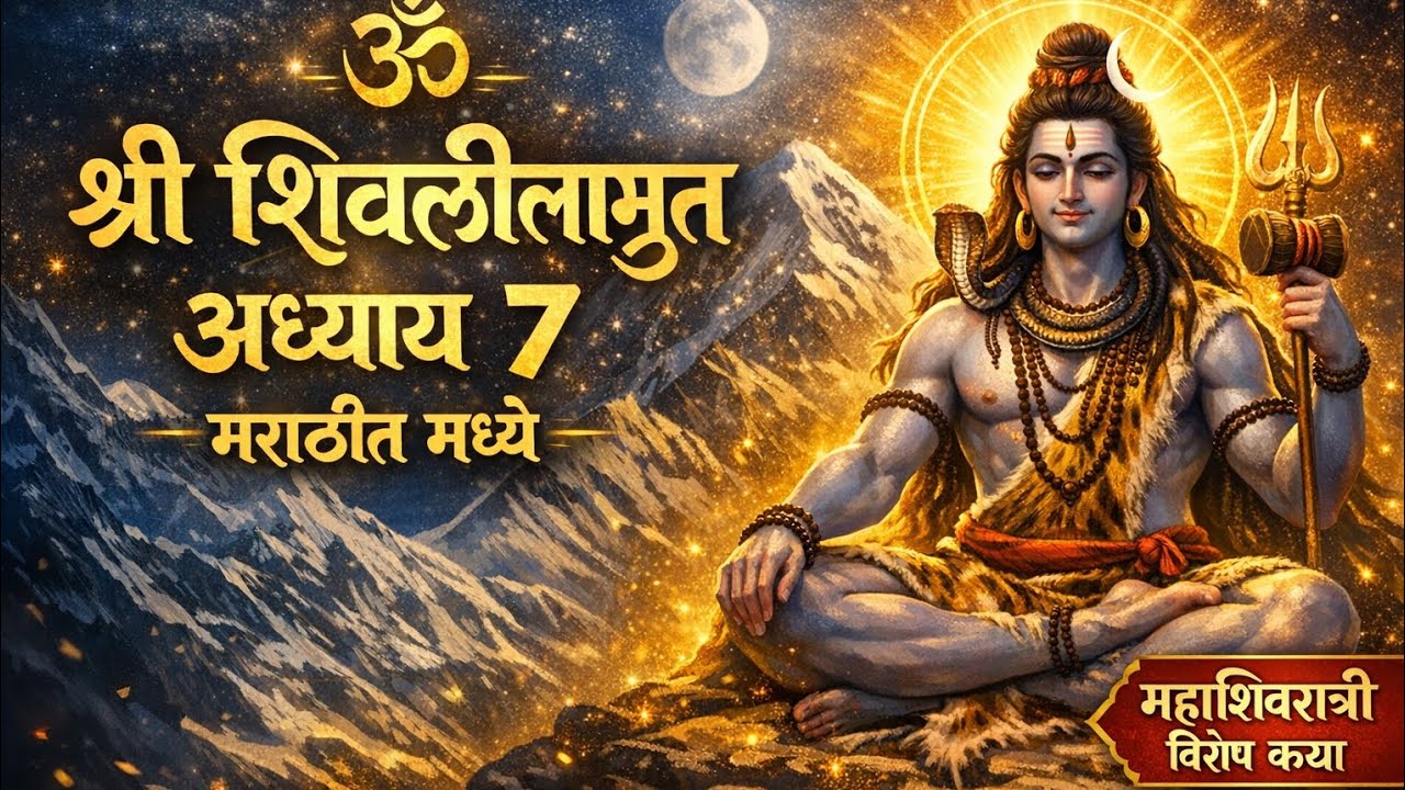 श्री शिवलीलामृत अध्याय ७ | Shivlilamrut Adhyay 7 | मराठी कथन | महाशिवरात्री विशेष कथा
