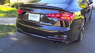 2024 Audi S5 Sportback w/ OEM Sport Resonator Exhaust Cold Start 2024 Audi S5 Engine