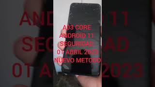 BOOM nuevo metodo seguridad 01 abril 2023 eliminar cuenta google samsung A03 core by pass FRP