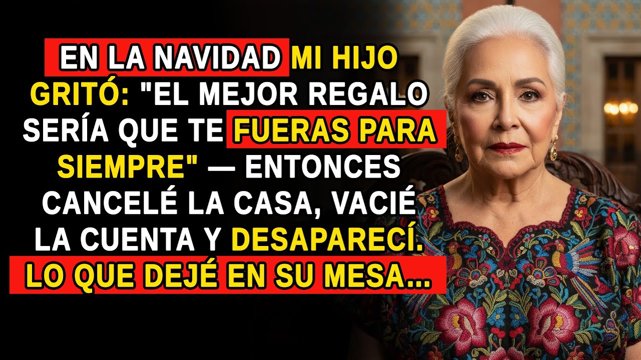 En la NAVIDAD de mi hijo gritó: 'El mejor REGALO sería que te fueras para SIEMPRE' — entonces me FUI