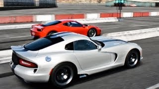 New - 2013 srt viper 640 hp vs 2012 ferrari 458 italia 562