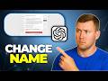 How to change profile name on ChatGPT