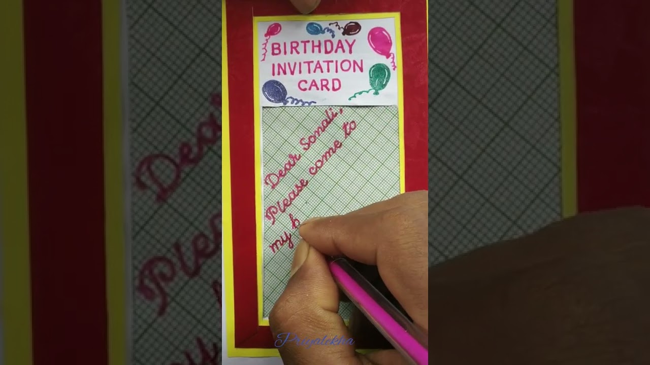 How to write Birthday invitation letter. 