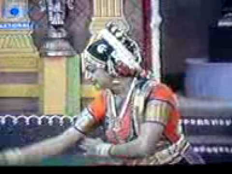 kuchipudi dancer ajay kumar in female role ( she is so beautiful )
