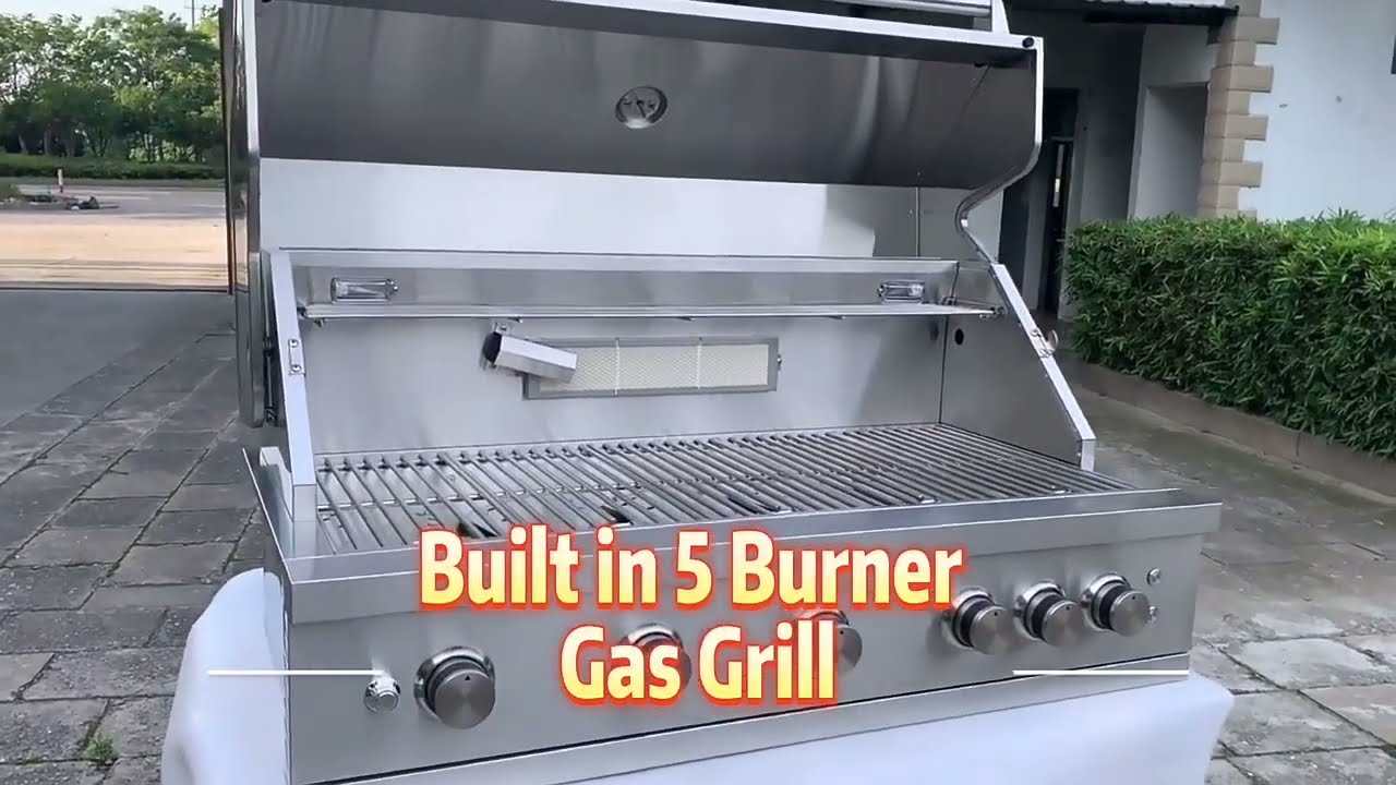 Best Luxury BBQ Grill Worldful Builtin Gas Grill Built in 5 Burner
