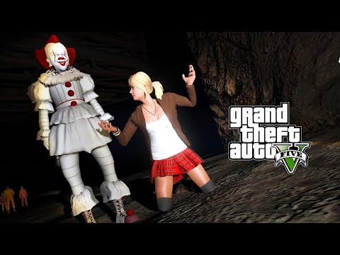 PENNYWISE KIDNAPPED TRACEY!!! SAVING MY FAMILY (GTA 5 PENNYWISE IT MOVIE MOD)