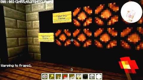 Redstone 4 bit user friendly programmable combination lock