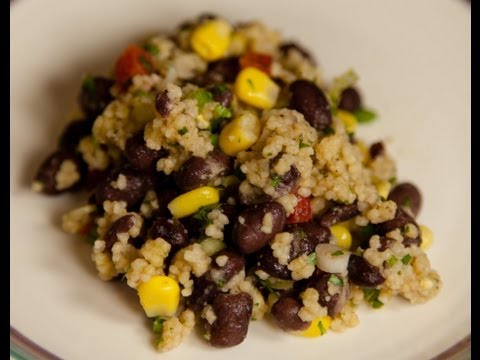 Video: Black Bean A Couscous Picadillo