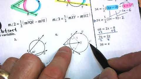 10.5 (2 of 2) Apply Other Angle Relationships in Circles