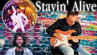 PDF Sample Bee Gees - Stayin' Alive guitar tab & chords by Joe Amir.