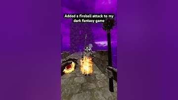 BURN damage fireball attack 🔥 #darkfantasy #gamedev #psx #unrealengine #nostalgic