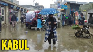 Afghanistan 4K, Rainy Day Walking Tour in Kabul 2026 [FUll WALK]