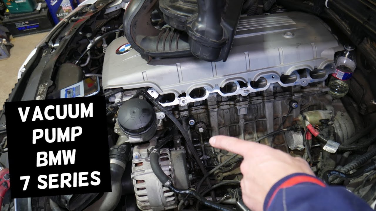 BMW 7 SERIES BRAKE VACUUM PUMP LOCATION REPLACEMENT EXPLAINED E65 E66 F01 730I 740I YouTube