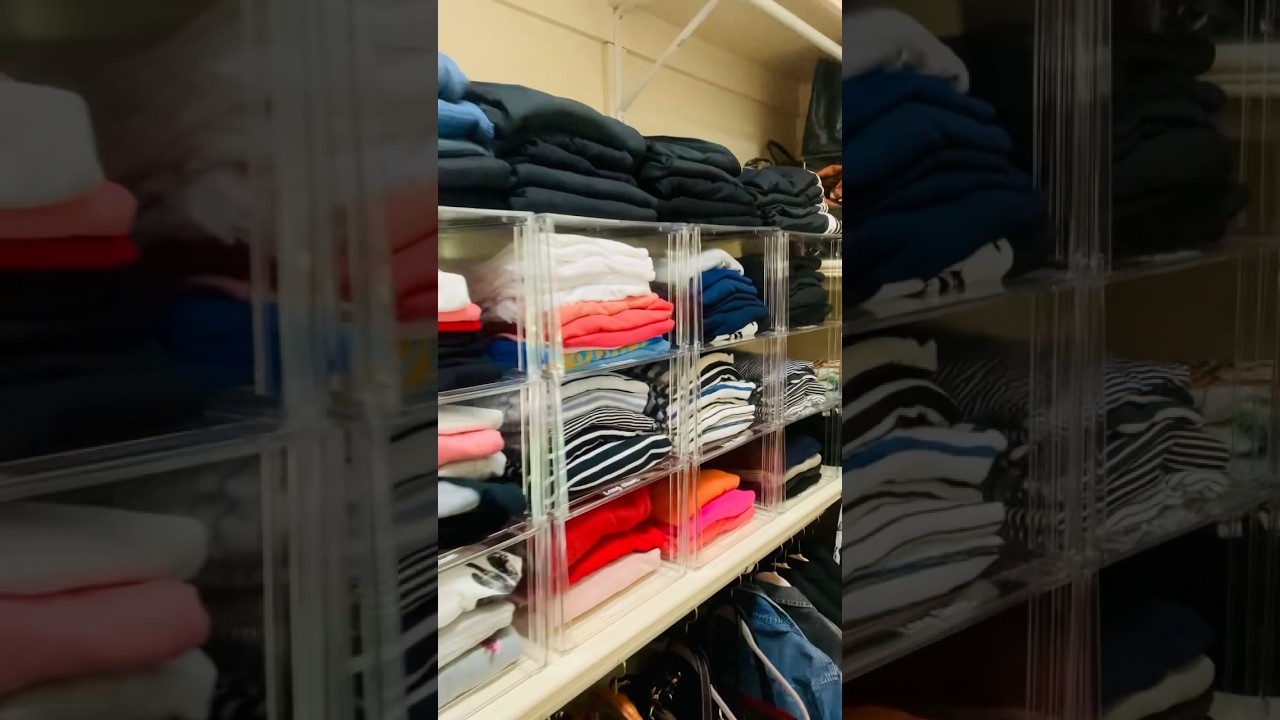 Doubled up on bathroom closet storage by using stackable drawers :  r/OrganizationPorn