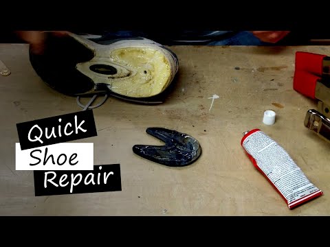 Easy Athletic Shoe Sole Repair Using Shoe Goo - SBW#24
