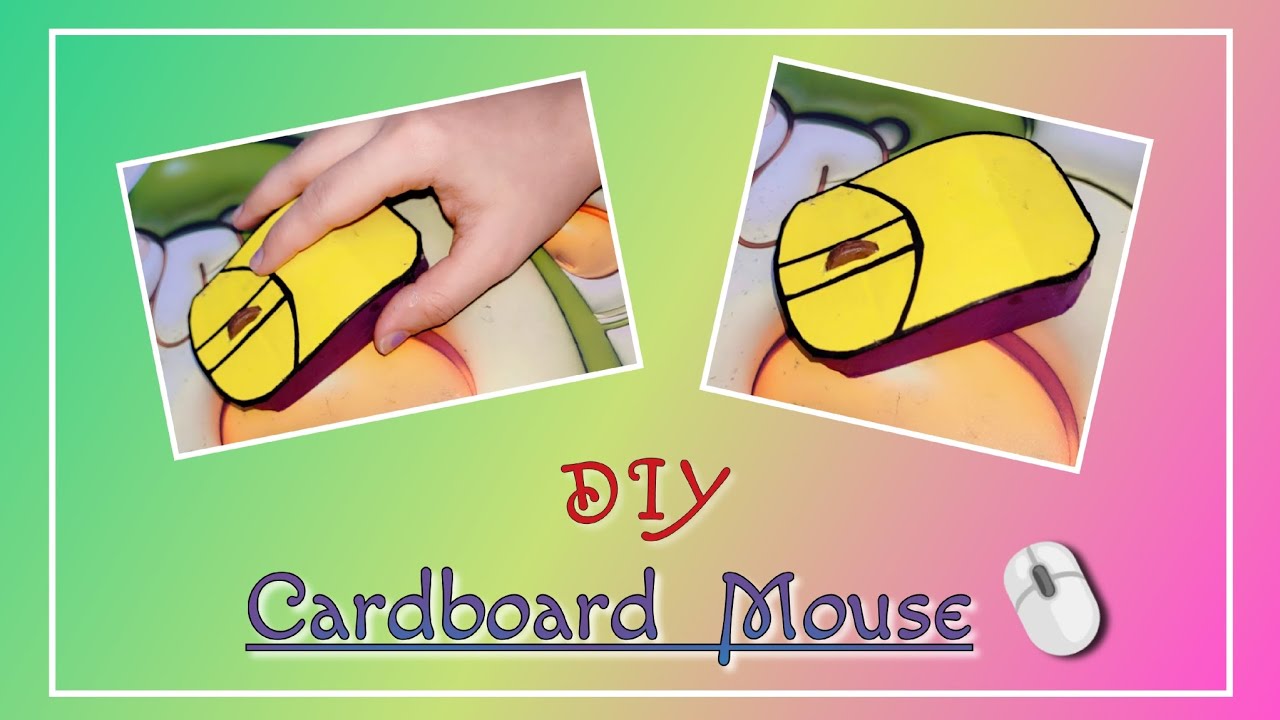 Computer Mouse Handmade DIY Computer Mouse // how to make computer mouse with cardboard // diy ...