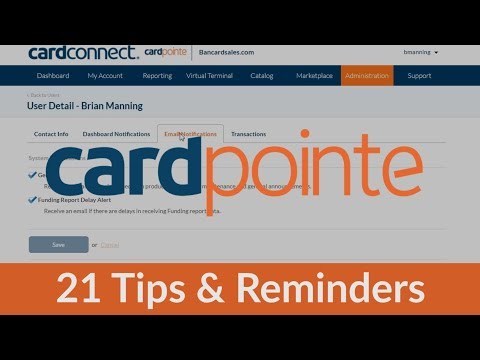 CardPointe Tutorial -  21 Quick Tips & Reminders About CardPointe Merchant Account