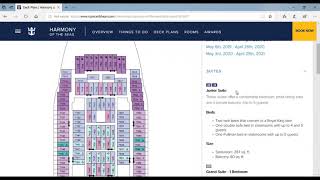 Deck plans of Harmony of the seas