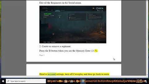 Fix "ERROR - Memory Error 13-71" in Call of Duty: Warzone on Xbox One (Re-updated)