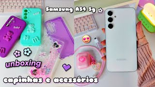 UNBOXING CAPINHAS E ACESSÓRIOS DO MEU CELULAR | Samsung A54 5g