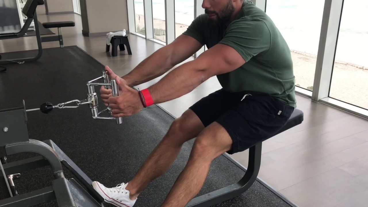 Seated cable row stretch FD Fitness YouTube