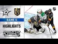 NHL Highlights | WCF, Gm5 Stars @ Golden Knights - Sept. 14, 2020