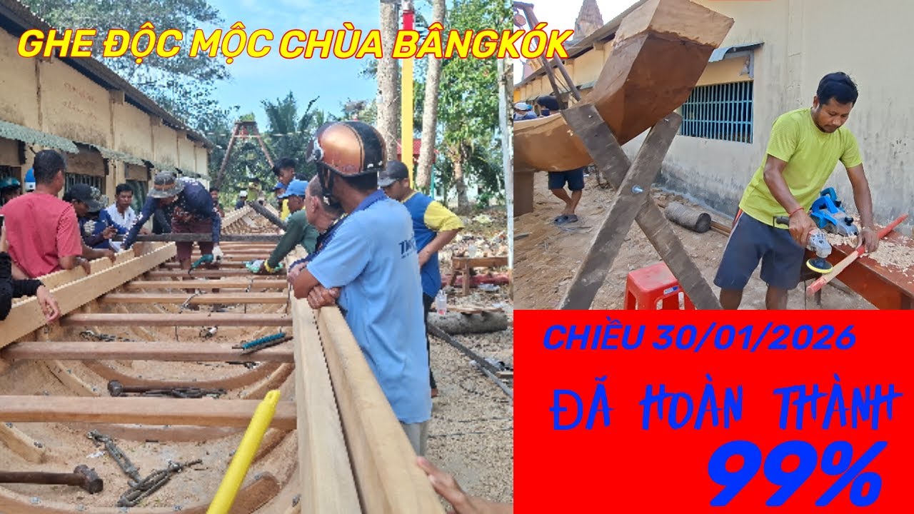GHE ĐỘC MỘC CHÙA BÂNGKOK CHIỀU NGÀY 30..ĐÃ HOÀN THÀNH 99%..30/01/2026