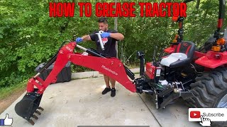 How To Grease (lubricate) Your TRACTOR - Mahindra 1626 B #tractor