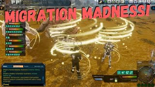 A Migration 2020 Team Hunt (Eomon, Longtooth, and Old Fred) in Entropia Universe