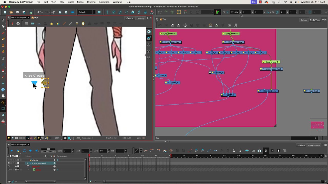 Rigging a 360 Character in Harmony Premium Part 2: the Knee Crease ...