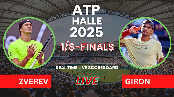 Alexander Zverev vs Marcos Giron Live Scores: ATP Halle 2025 1/16-Finals