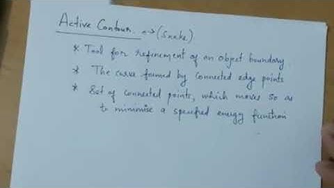 EC 370: Digital Image Processing Module5 Active contour