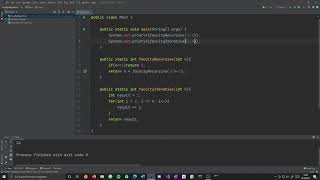 Fakultät rekursiv und iterativ in Java