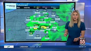Monday morning forecast