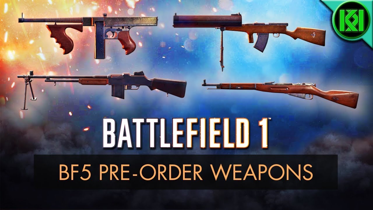 Battlefield 1: BF5 PRE-ORDER GUNS REVIEW (Weapon Guide) | BF1 New Weapons | Battlefield 5 Pre-order