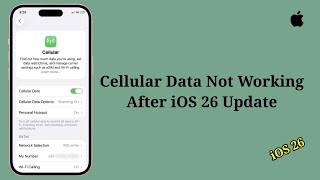 iOS 26.4 Cellular Data Not Working on iPhone (Fixed 2026)