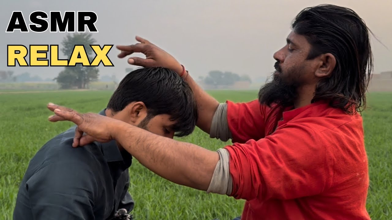 Calming ASMR Head Massage for Insomnia & Stress Relief | Baba Bengali #pakistanimassage