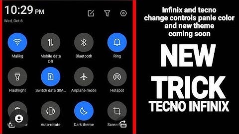 How to change notification bar in Tecno or Infinix phones