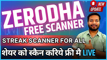 "Streak Live Stock Scanner: Free for All and Zerodha Users! Direct Buy or Sell