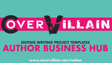 Author Business Hub - Editing Writing Project Templates