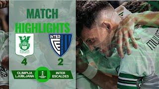 OLIMPIJA LJUBLJANA 4 2 INTER ESCALDES | HIGHLIGHTS 23-07-2025